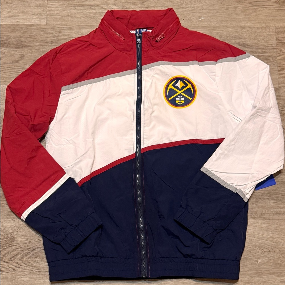 Denver Nuggets Downside Track Jacket with Zip-In Hood and Windbreaker
